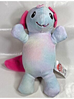 Snugglies By Fiesta Pink Blue Axolotl Salamander Plush Stuffed Animal 8 in